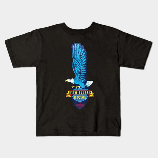 Richfield Gas Kids T-Shirt by retrorockit